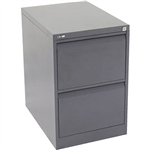 GO STEEL FILING CABINET 2 DRAWERS 460 X 620 X 705MM GRAPHITE RIPPLE