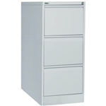GO STEEL FILING CABINET 3 DRAWERS 460 X 620 X 1016MM SILVER GREY