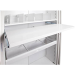GO STEEL TAMBOUR DOOR CUPBOARD ADDITIONAL PULL OUT FILE SHELF 900MM WHITE CHINA