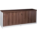 OM PREMIER CREDENZA SLIDING DOORS LOCKABLE 1800 X 450 X 720MM CASNANWHITE