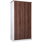 OM PREMIER CABINET FULL DOORS LOCKABLE 900 X 450 X 1800MM CASNANWHITE