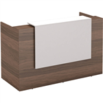 SORRENTO RECEPTION COUNTER DESK 1800 X 840 X 1150MM CASNANMARBLE WHITE