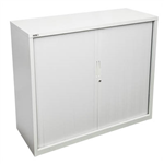GO STEEL TAMBOUR DOOR CABINET 2 SHELVES 1016 X 900 X 473MM WHITE CHINA
