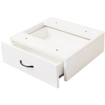RAPID VIBE FIXED DESK PEDESTAL 1DRAWER 465 X 447 X 152MM WHITE