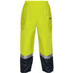PRIME MOVER MP200 HIVIS WET WEATHER CARGO PANT REFLECTIVE TAPE YELLOW NAVY 4XL TO 5XL