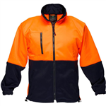 PRIME MOVER MH315 WATER REPELLENT BRUSH FLEECE JACKET 2TONE ORANGENAVY 4XL