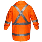 PRIME MOVER MJ331 MAX CROSS BACK DAYNIGHT 4IN1 JACKET WITH ZIP ORANGE MEDIUM