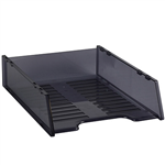 ITALPLAST MULTI FIT DOCUMENT TRAY A4 TINTED GREY