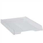 ITALPLAST SLIMLINE MULTI FIT DOCUMENT TRAY A4 CLEAR