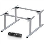 INFINITY ELECTRIC HEIGHT ADJUSTABLE DESK 4 MOTOR SILVER FRAME ONLY