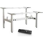 INFINITY ELECTRIC HEIGHT ADJUSTABLE DESK BACK 2 BACK 4 MOTOR WHITE FRAME ONLY