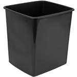 ITALPLAST FIRE RETARDANT TIDY BIN 15 LITRE BLACK