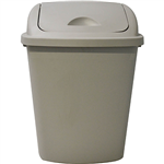 ITALPLAST HEAVY DUTY SWING TOP BIN 42 LITRE GREY