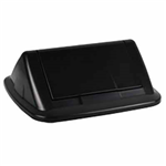 ITALPLAST GREENR RECYCLED SWING TOP BIN LID 32 LITRE BLACK