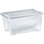 ITALPLAST STORAGE MODULAR STORAGE BOX WITH LID 5 LITRE GRAPHITE