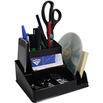 ITALPLAST DESK ORGANISER BLACK