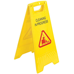 ITALPLAST SAFETY SIGN AFRAME CLEANING IN PROGRESS YELLOW