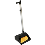 ITALPLAST LOBBY DUST PAN AND BROOM SET BLACK
