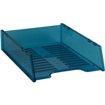 ITALPLAST MULTI FIT DOCUMENT TRAY A4 TINTED BLUE