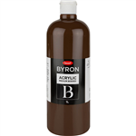 JASART BYRON ACRYLIC PAINT 1 LITRE BURNT UMBER