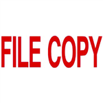 DESKMATE PREINKED MESSAGE STAMP FILE COPY RED
