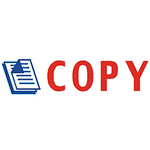 DESKMATE PREINKED MESSAGE STAMP COPY BLUERED