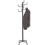 JASTEK 8 HOOK COAT RACK BLACK