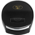REGAL JUMBO TOILET ROLL DISPENSER SINGLE ABS BLACK