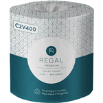 REGAL PREMIUM TOILET ROLL WRAPPED 2PLY 400 SHEET WHITE