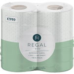 REGAL CLASSIC KITCHEN TOWELS 2PLY 60 SHEET PACK 2