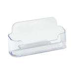 DEFLECTO BUSINESS CARD HOLDER LANDSCAPE CLEAR