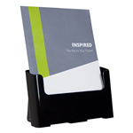 DEFLECTO BROCHURE HOLDER RECYCLED 1TIER A4 BLACK