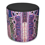 ORANGE DUST SPECTRUM EVA ROUND OTTOMAN 450 X 450 X 450MM PEARL BLACK