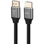 KLIK ULTRA HIGH SPEED HDMI CABLE MALE TO MALE WITH ETHERNET 1M