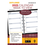 DEBDEN DAYPLANNER KT3700 PERSONAL EDITION POCKET REFILL WEEK TO VIEW 120 X 80MM