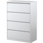 STEELCO LATERAL FILING CABINET 4 DRAWER 1320 X 915 X 463MM WHITE SATIN