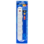 THE BRUTE POWER CO POWERBOARD 6 OUTLET WITH 2 USB PORTS AND SWITCH