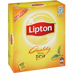 LIPTON QUALITY STRING AND TAG TEA BAGS BOX 100