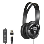 SHINTARO USBC HEADSET WITH INLINE MIC BLACK
