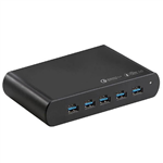 SHINTARO MULTI 5PORT GAN CHARGER 150W USBA AND USBC BLACK