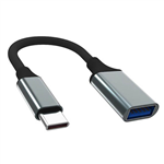 SHINTARO USBC MALE TO USBA FEMALE 15CM OTG ALUMINUM CONNECTOR USB30