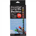 MICADOR FLUORESCENT OIL PASTELS PACK 12