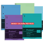 PROTEXT LECTURE BOOK 7 HOLES 55GSM 200 PAGE A4 ASSORTED
