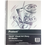 PROTEXT VISUAL ART DIARY WITH PP COVER 110GSM 120 PAGE 356 X 280MM