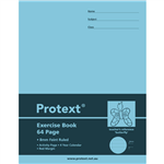 PROTEXT EXERCISE BOOK RULED 8MM 70GSM 64 PAGE 225 X 175MM BUTTERFLY ASSORTED