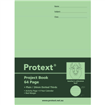 PROTEXT PROJECT BOOK PLAINDOTTED THIRDS 24MM 64 PAGE 330 X 245MM BULL ASSORTED