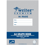 WRITER PREMIUM GRAPH BOOK 5MM 96 PAGE A4 HAMMER