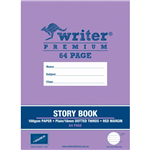 WRITER PREMIUM STORY BOOK 18MM PLAINDOTTED THIRDS 100GSM 64 PAGE 330 X 240MM PENCIL
