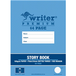 WRITER PREMIUM STORY BOOK 24MM PLAINDOTTED THIRDS 24MM 100GSM 64 PAGE 330 X 240MM TELEPHONE