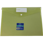 PROTEXT DOCUMENT WALLET WITH BUTTON CLOSURE A4 PP YELLOW